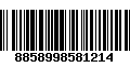 Código de Barras 8858998581214