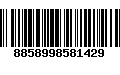 Código de Barras 8858998581429