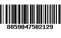 Código de Barras 8859047502129