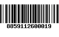 Código de Barras 8859112600019