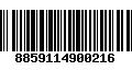 Código de Barras 8859114900216