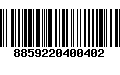 Código de Barras 8859220400402