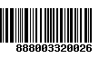 Código de Barras 888003320026