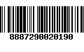 Código de Barras 8887290020190