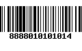 Código de Barras 8888010101014