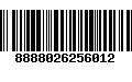 Código de Barras 8888026256012