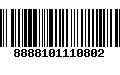 Código de Barras 8888101110802