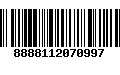 Código de Barras 8888112070997