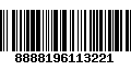 Código de Barras 8888196113221