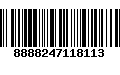 Código de Barras 8888247118113