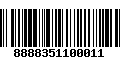 Código de Barras 8888351100011