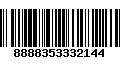 Código de Barras 8888353332144