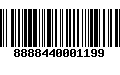 Código de Barras 8888440001199