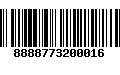 Código de Barras 8888773200016