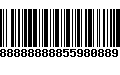 Código de Barras 88888888855980889