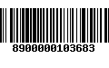 Código de Barras 8900000103683