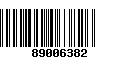 Código de Barras 89006382