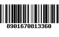 Código de Barras 8901670813360