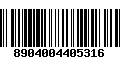 Código de Barras 8904004405316