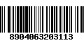 Código de Barras 8904063203113