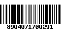 Código de Barras 8904071700291