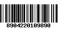 Código de Barras 8904220109890