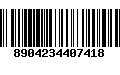 Código de Barras 8904234407418
