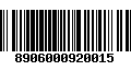 Código de Barras 8906000920015