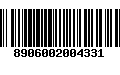 Código de Barras 8906002004331