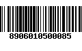 Código de Barras 8906010500085