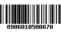 Código de Barras 8906010500870