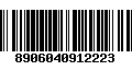 Código de Barras 8906040912223