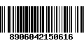 Código de Barras 8906042150616