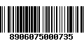 Código de Barras 8906075000735