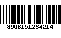 Código de Barras 8906151234214