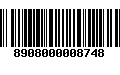 Código de Barras 8908000008748