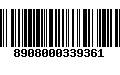 Código de Barras 8908000339361