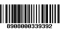 Código de Barras 8908000339392