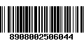 Código de Barras 8908002506044