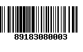 Código de Barras 89183080003