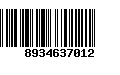 Código de Barras 8934637012