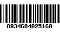 Código de Barras 8934684025160