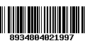 Código de Barras 8934804021997