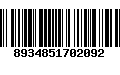 Código de Barras 8934851702092