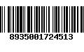 Código de Barras 8935001724513