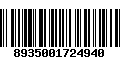 Código de Barras 8935001724940