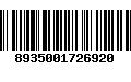 Código de Barras 8935001726920