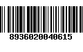 Código de Barras 8936020040615