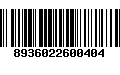 Código de Barras 8936022600404