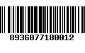 Código de Barras 8936077180012